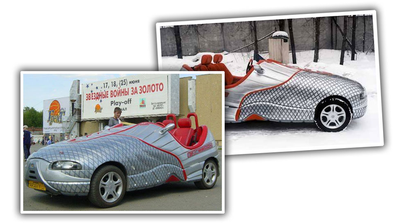 Illustration for article titled Insane Luxury SUV Maker Dartz Once Made a Shoe Car